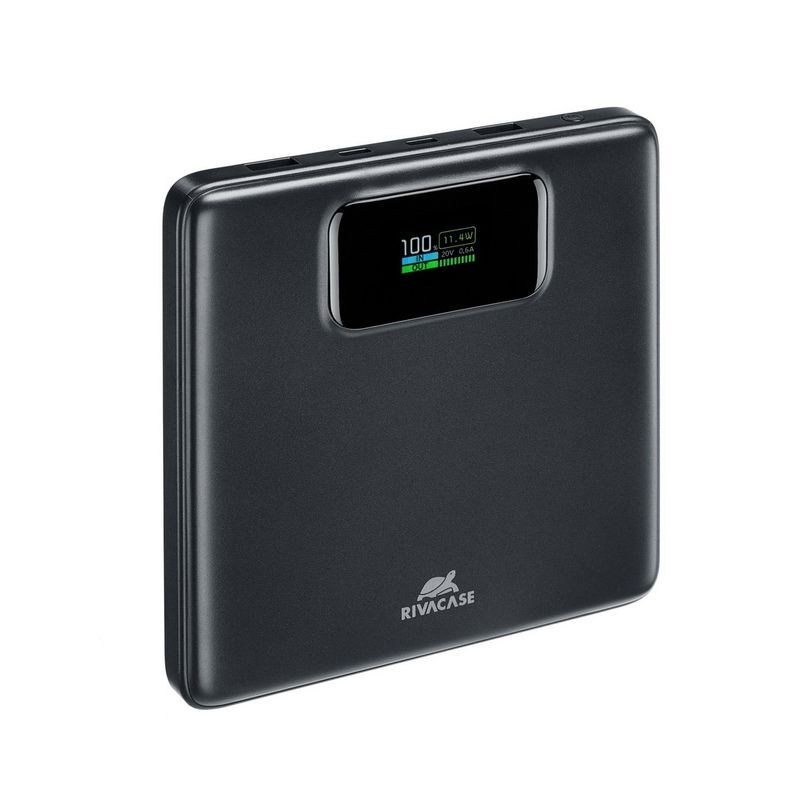 Павербанк, RIVACASE 20000 mA, PD 100W, з LCD, черный фото2