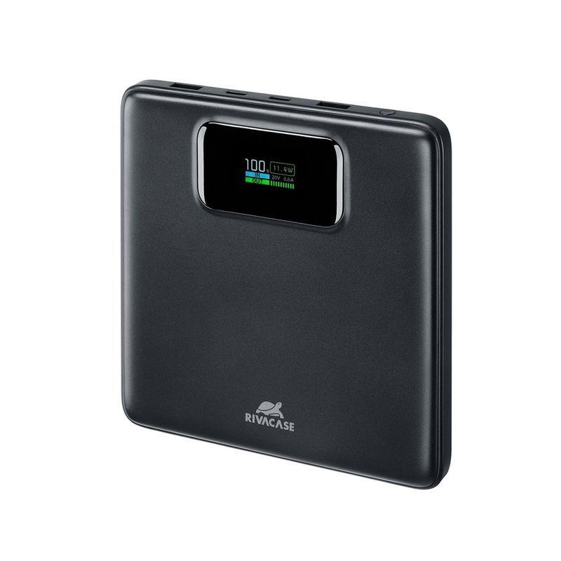 Павербанк, RIVACASE 20000 mA, PD 100W, з LCD, черный фото8