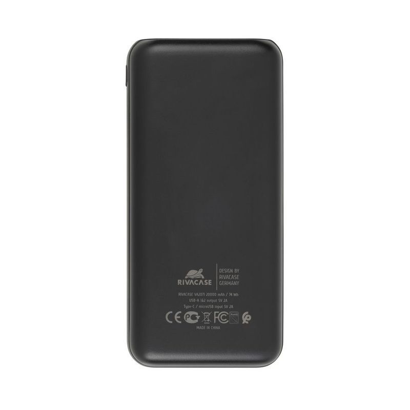 Павербанк RivaCase 20000 mA чорний (RIVAPOWER VA2071 Black) фото4