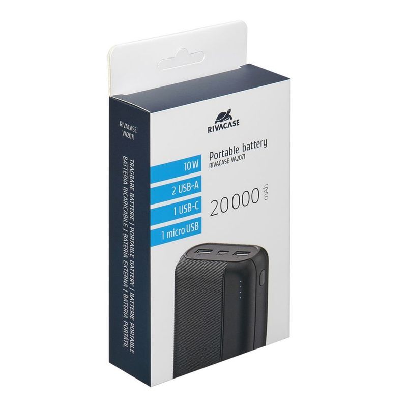 Павербанк RivaCase 20000 mA чорний (RIVAPOWER VA2071 Black) фото18