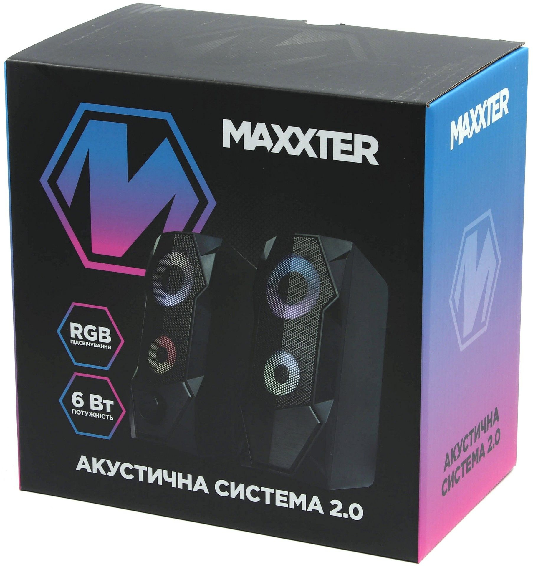 Акустика 6 Вт, RGB подсветка, CSP-U002RGB черный фото5