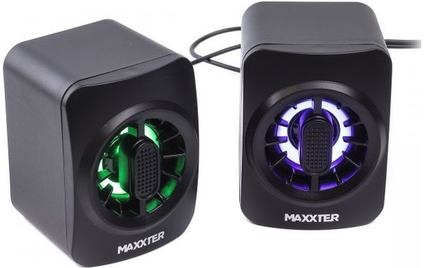 Акустична система 6 Вт, RGB підсвічування, CSP-U005RGB чорний фото3