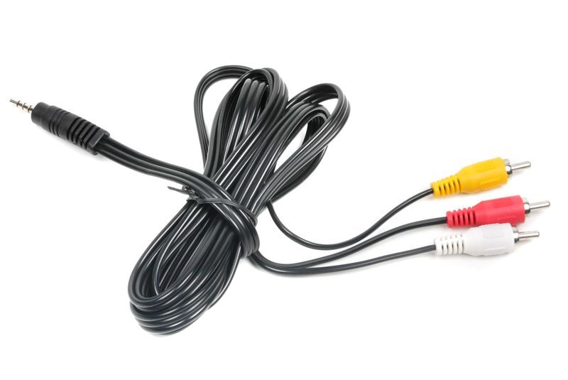 Кабель аудіо-відео 3.5 jack (4pin) - 3RCA, 2 м фото2