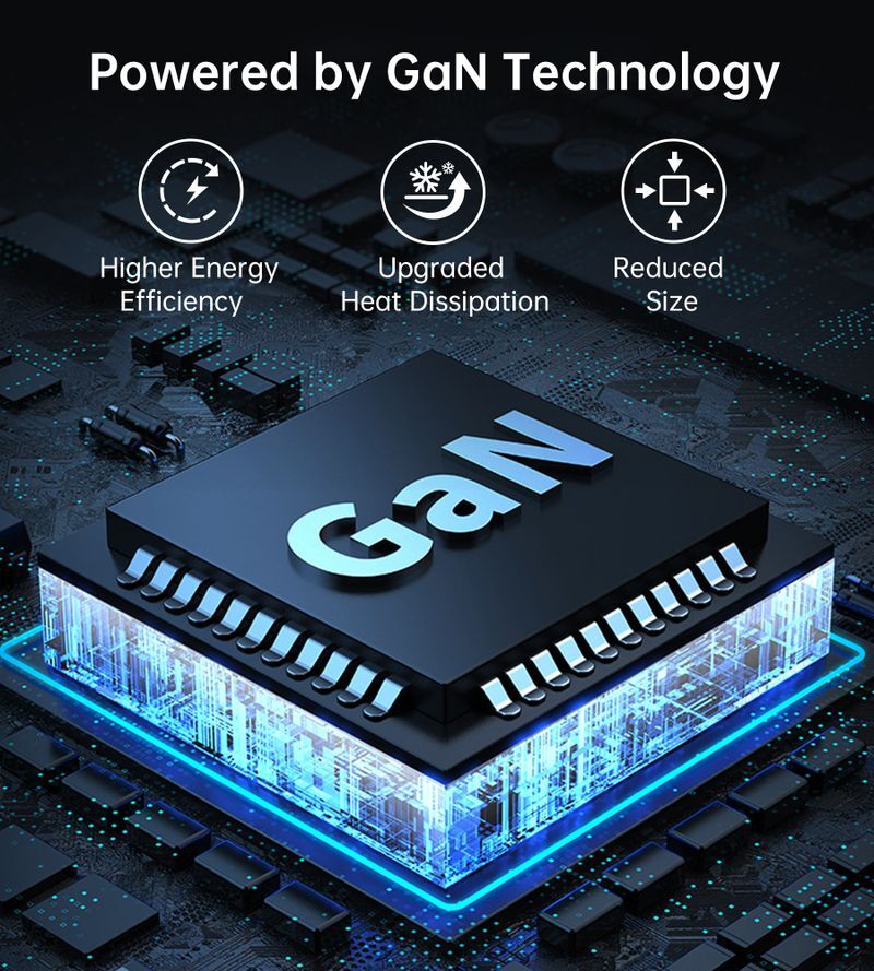 Зарядное устройство, GaN, 2 USB-A / 2 USB-C, 100Вт, QC3.0/PD/PPS фото8
