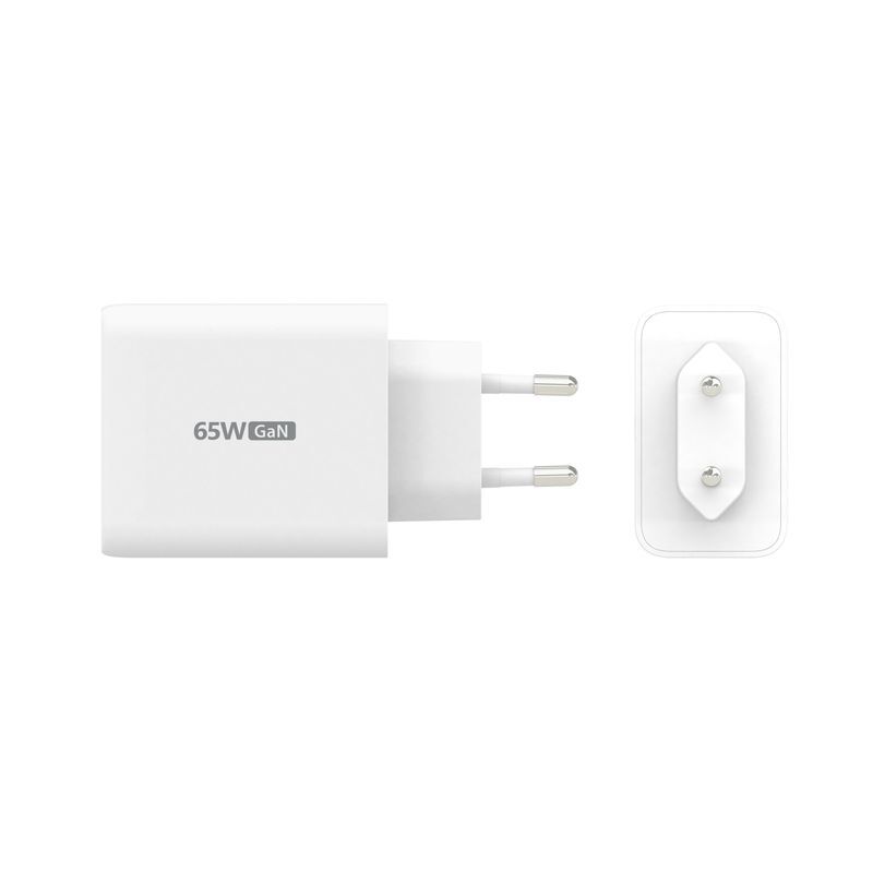 Зарядное устройство, GaN, 1 USB-A / 2 USB-C, 65Вт, QC3.0/PD/PPS фото5