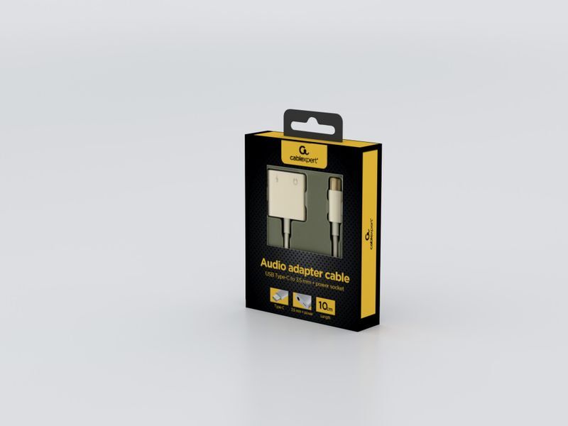 Адаптер Cablexpert USB-C - аудио 3.5 mm + USB-C фото4