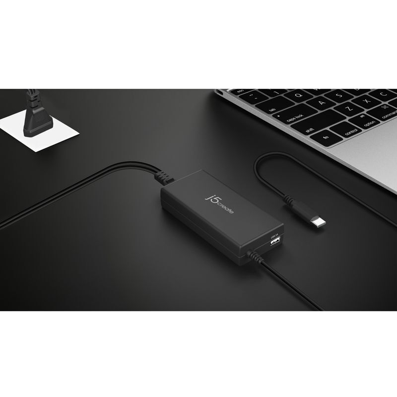 Мережевий зарядний пристрій, 1 USB-A / 1 USB-C, 100Вт,/PD фото4