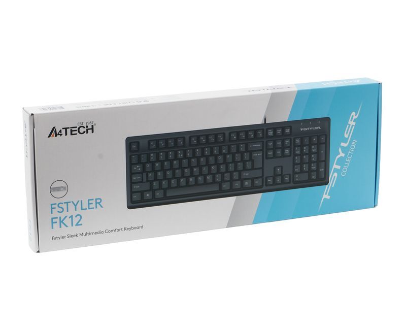 Клавіатура A4Tech Fstyler, вологозахист, USB FK12 (Black) фото7