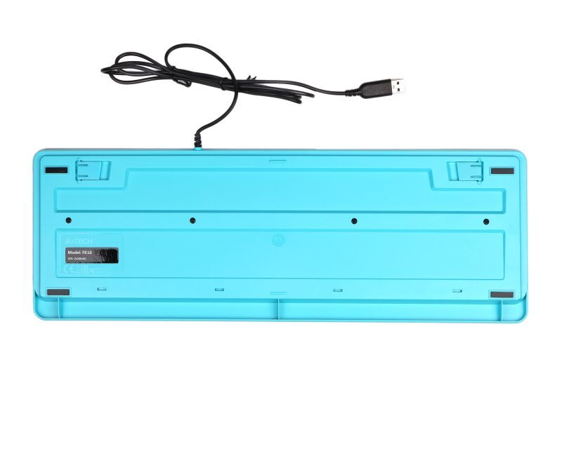 Клавіатура A4Tech Fstyler Sleek MMedia Comfort, USB, FK10 (Blue) фото4