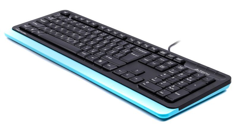 Клавиатура A4Tech Fstyler Sleek MMedia Comfort, USB, FKS10 (Blue) фото