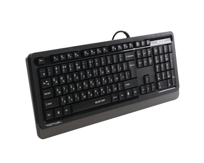Клавиатура A4Tech Fstyler, USB, QuietKey, FK10Q (Grey) фото