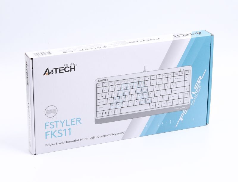 Клавіатура A4Tech Fstyler Compact Size keyboard, USB FKS11 USB (White) фото5