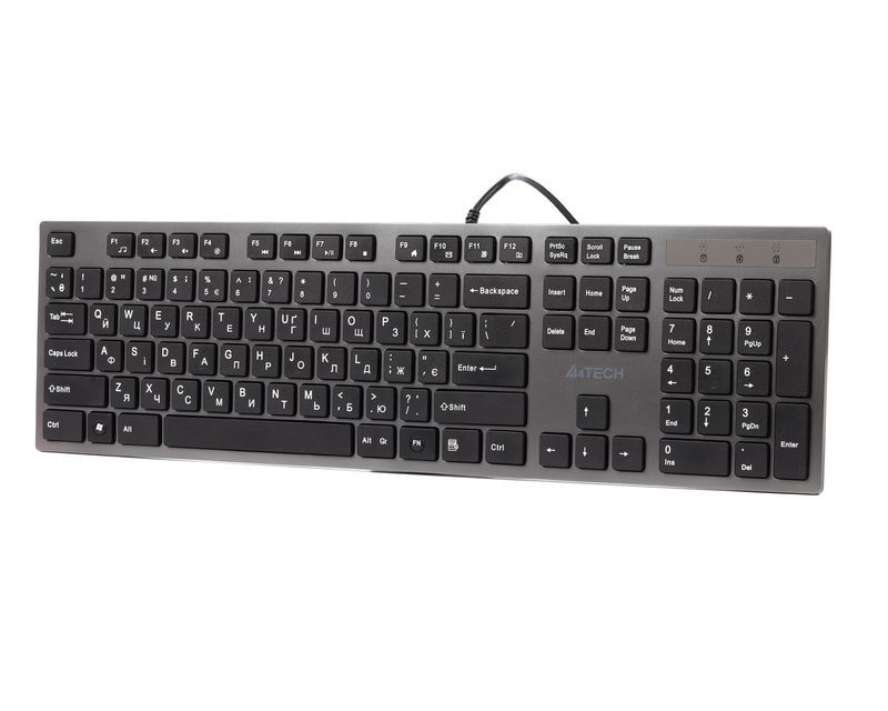 Клавиатура A4Tech USB, KV-300H USB (Grey+Black) фото