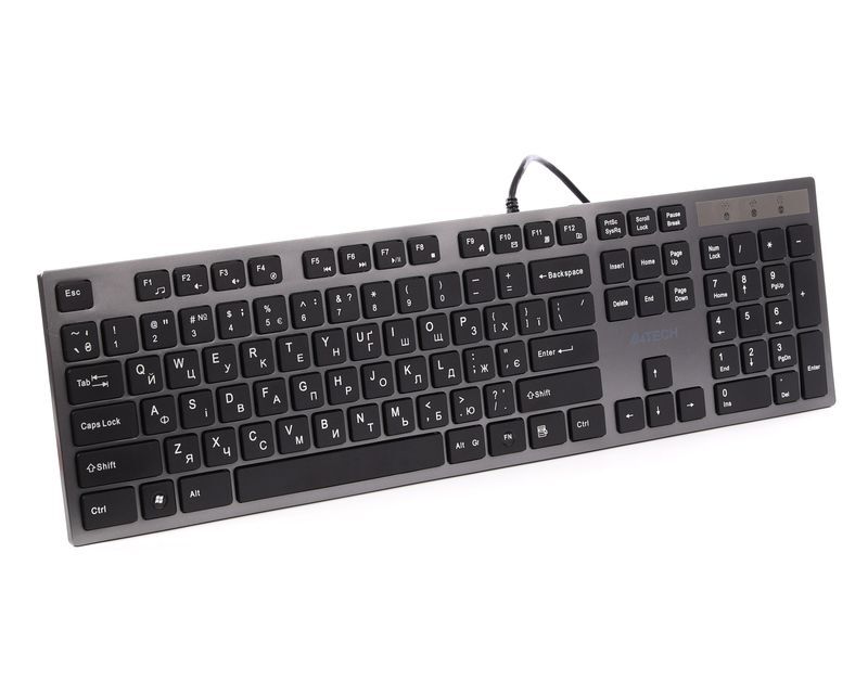 Клавиатура A4Tech USB, KV-300H USB (Grey+Black) фото