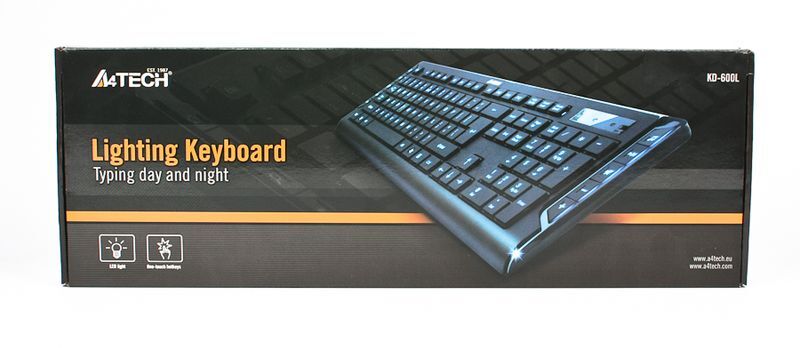 Клавіатура A4Tech USB зі світлодіодним підсвічуванням, KD-600L USB (Black) фото3