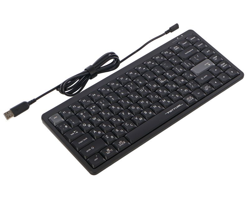 Клавиатура A4Tech с ножничными переключателями Fstyler, USB FX53 (Black) фото