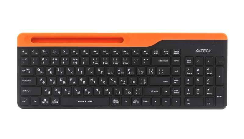 Клавіатура A4Tech бездротова Fstyler, Bluetooth / 2.4 ГГц, FBK25 (Black) фото2