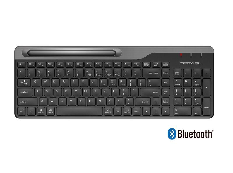 Клавіатура A4Tech бездротова Fstyler, Bluetooth / 2.4 ГГц, FBK25 (Black) фото10