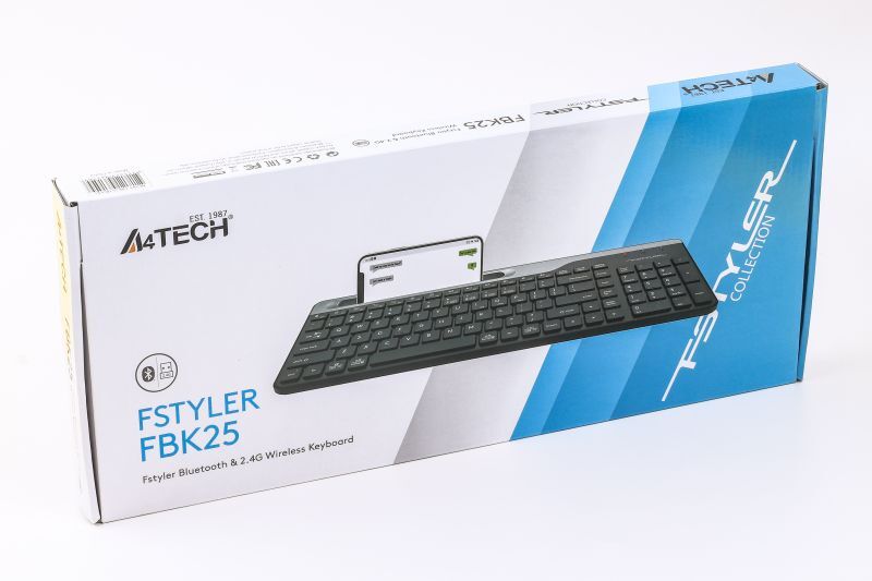 Клавіатура A4Tech бездротова Fstyler, Bluetooth / 2.4 ГГц, FBK25 (Black) фото12