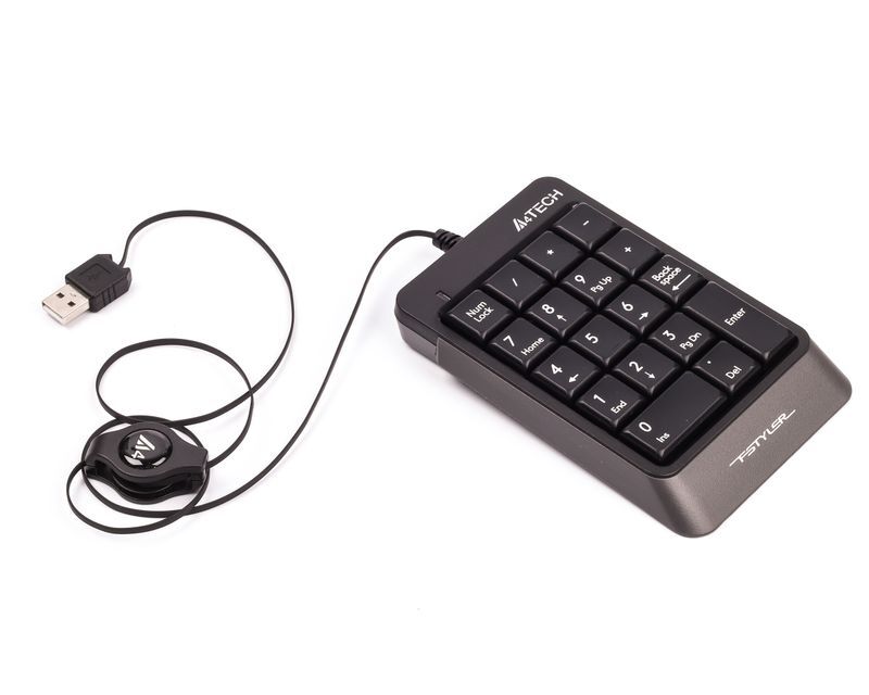 Цифрова клавіатура A4Tech Fstyler, USB, кабель 70см FK13 (Grey) фото3