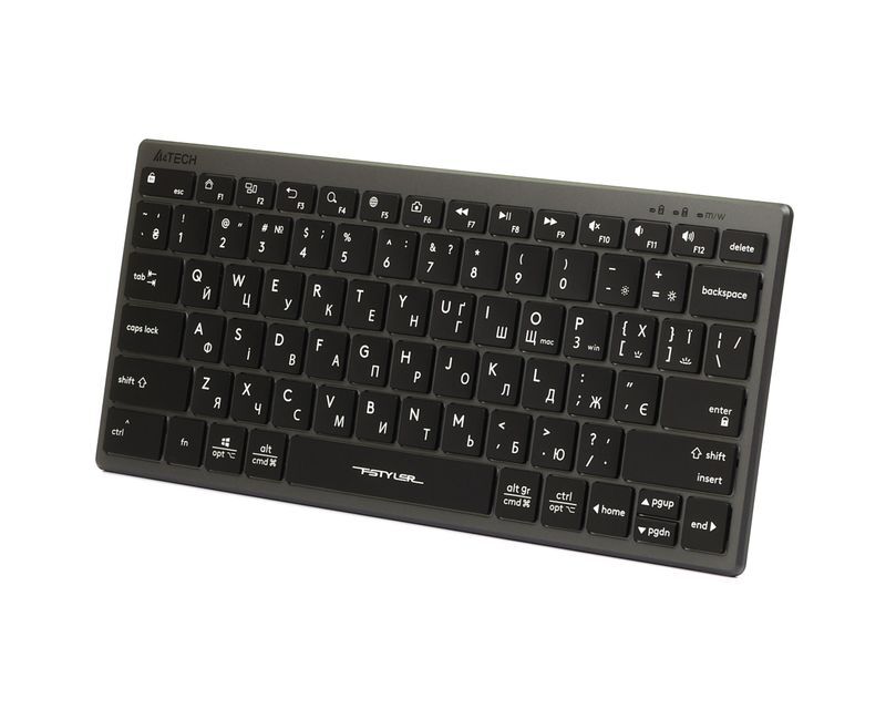 Клавиатура A4Tech с ножничными переключателями Fstyler, USB, FX61 USB (Grey) фото3