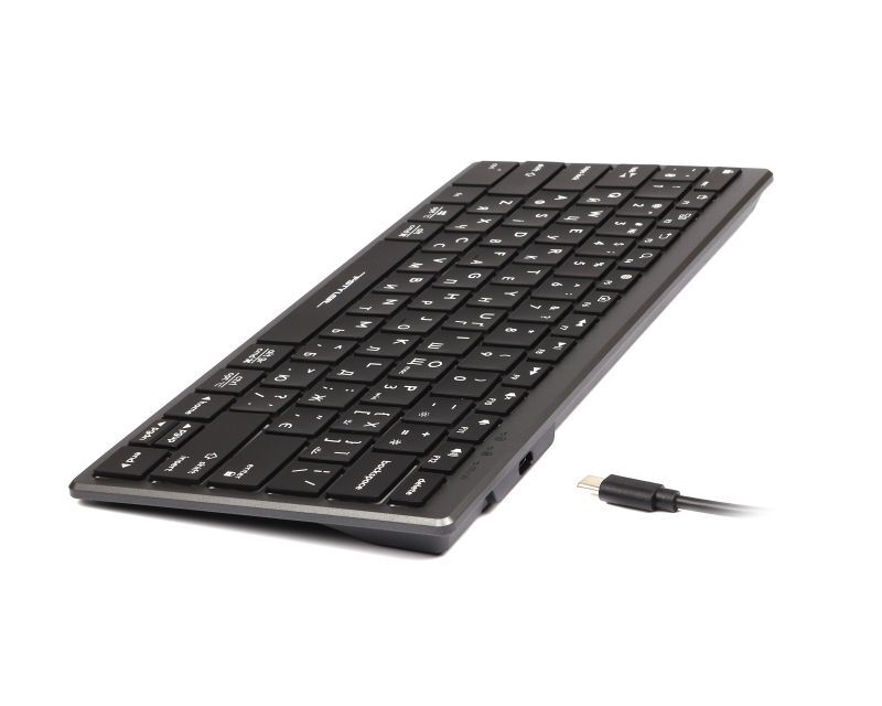 Клавиатура A4Tech с ножничными переключателями Fstyler, USB, FX61 USB (Grey) фото6