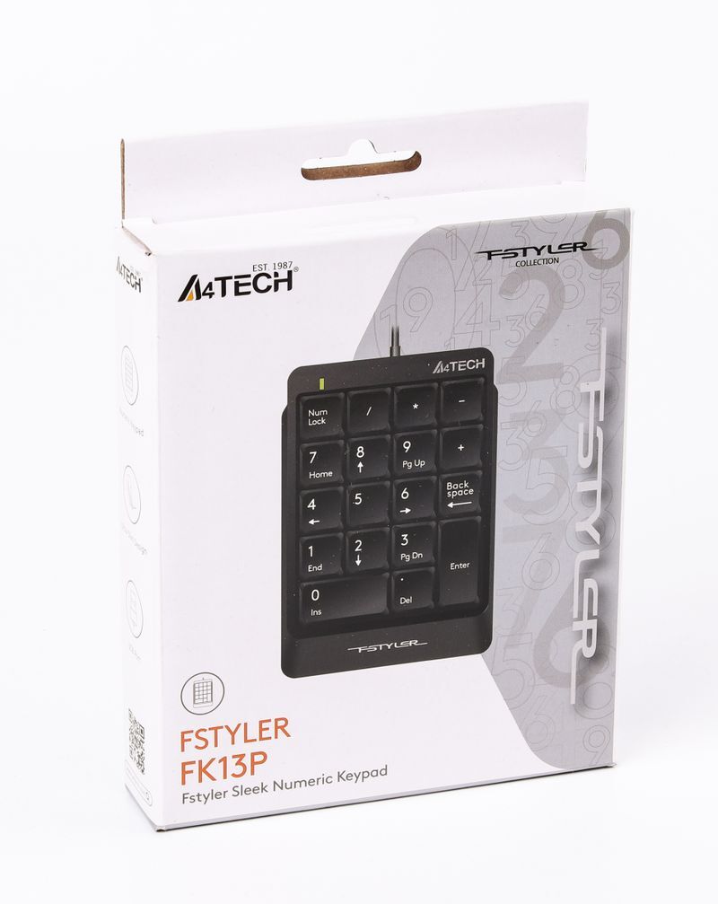 Цифровая клавиатура A4Tech Fstyler, FK13P (Black) фото5