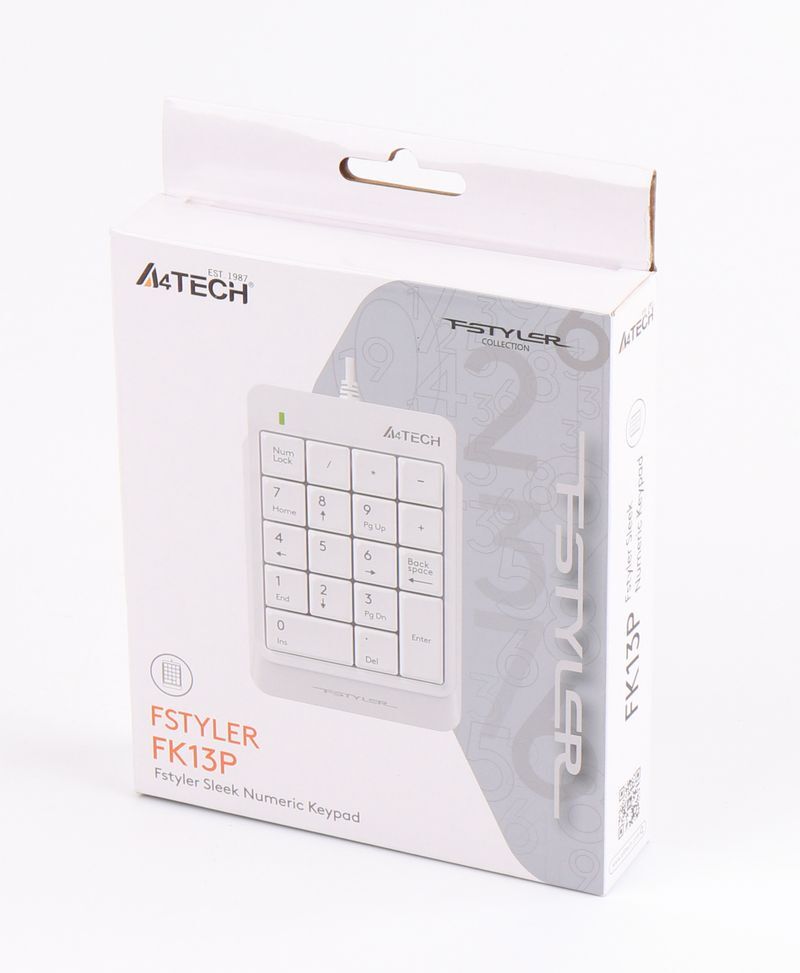 Цифровая клавиатура A4Tech Fstyler, FK13P (White) фото