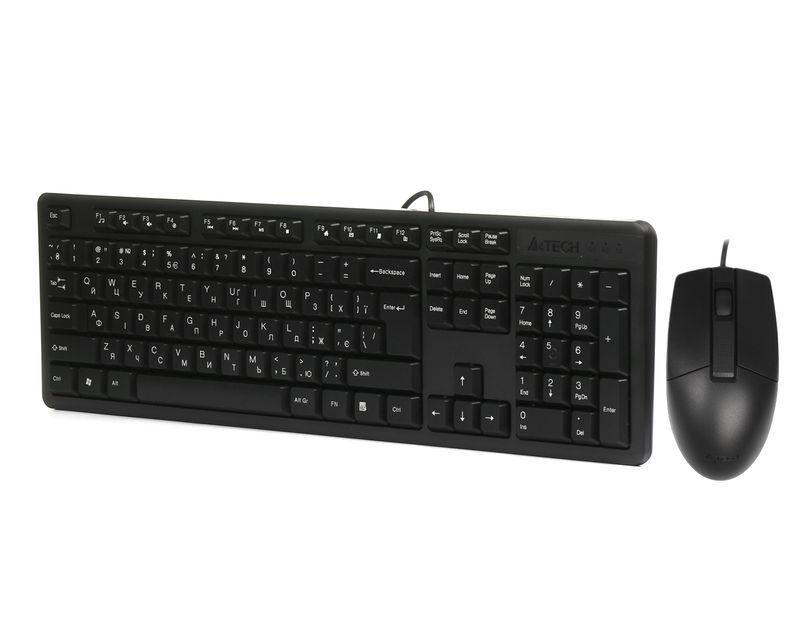 Дротовий комплект A4Tech USB, KK-3330S Black фото2