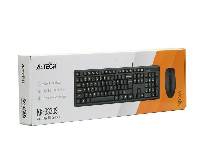 Дротовий комплект A4Tech USB, KK-3330S Black фото9
