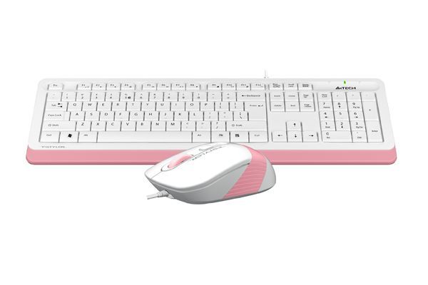 Дротовий комплект A4Tech Fstyler клавіатура+миша, F1010 (Pink) фото2