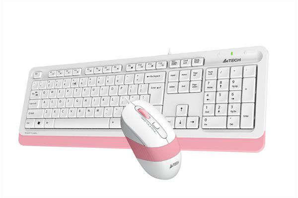 Дротовий комплект A4Tech Fstyler клавіатура+миша, F1010 (Pink) фото3