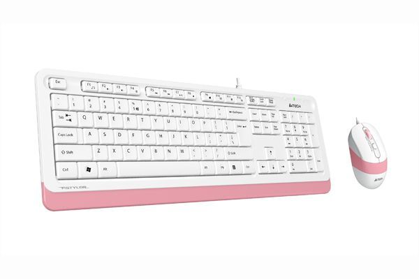 Дротовий комплект A4Tech Fstyler клавіатура+миша, F1010 (Pink) фото4