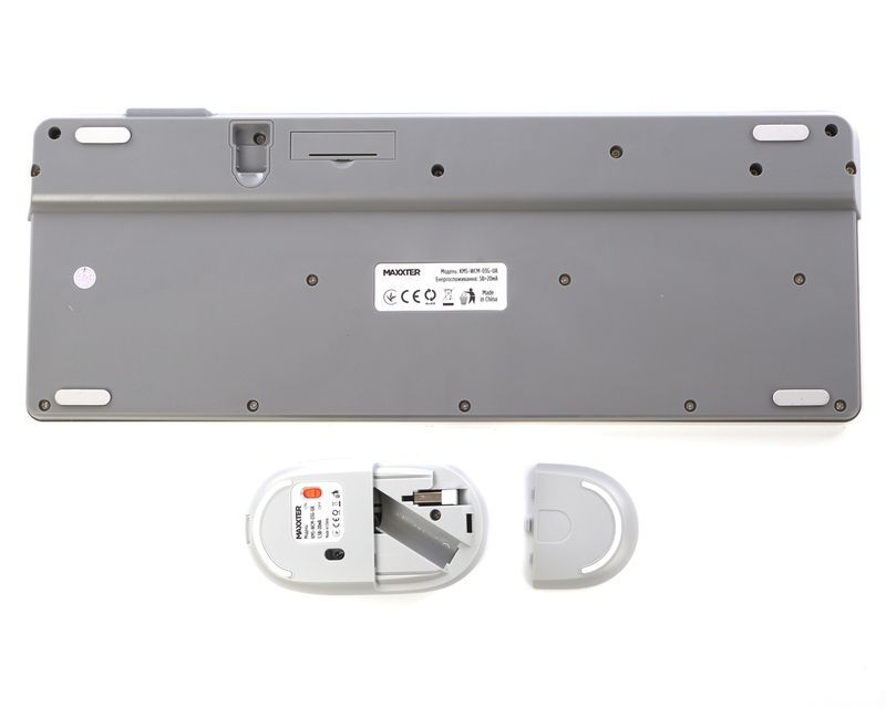 Беспроводной комплект Maxxter KMS-WCM-03G-UA белый фото4