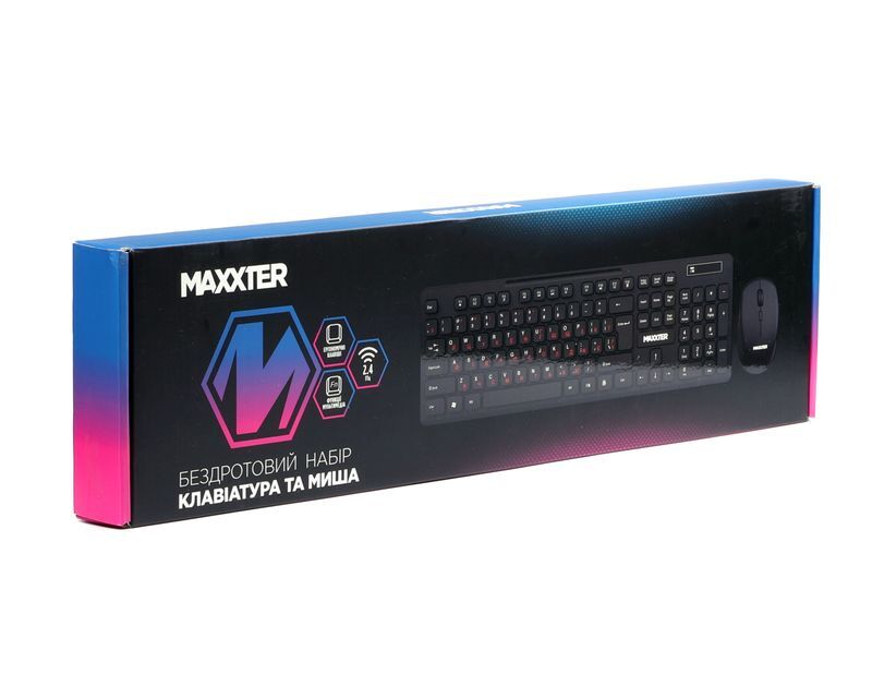 Беспроводной комплект Maxxter KMS-WCM-02B-UA черный фото5