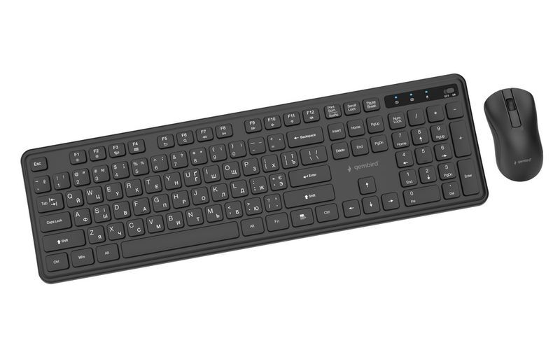 Беспроводной комплект Gembird Silent Pro Business, KBS-WPS-01-CYRL черный фото2