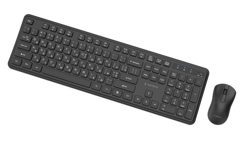 Беспроводной комплект Gembird Silent Pro Business, KBS-WPS-01-CYRL черный фото3