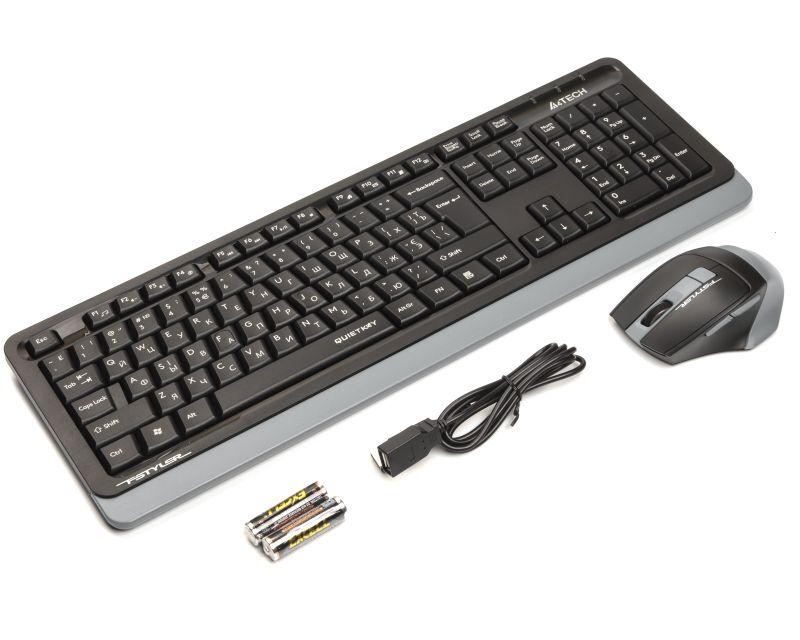 Бездротовий комплект A4Tech Fstyler клавіатура+миша, FGS1035Q (Grey) фото2