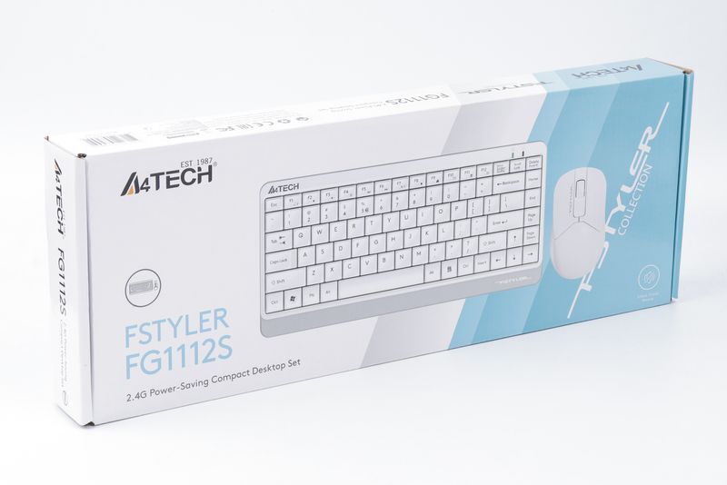 Бездротовий комплект A4Tech Fstyler клавіатура+миша, FG1112S (White) фото6