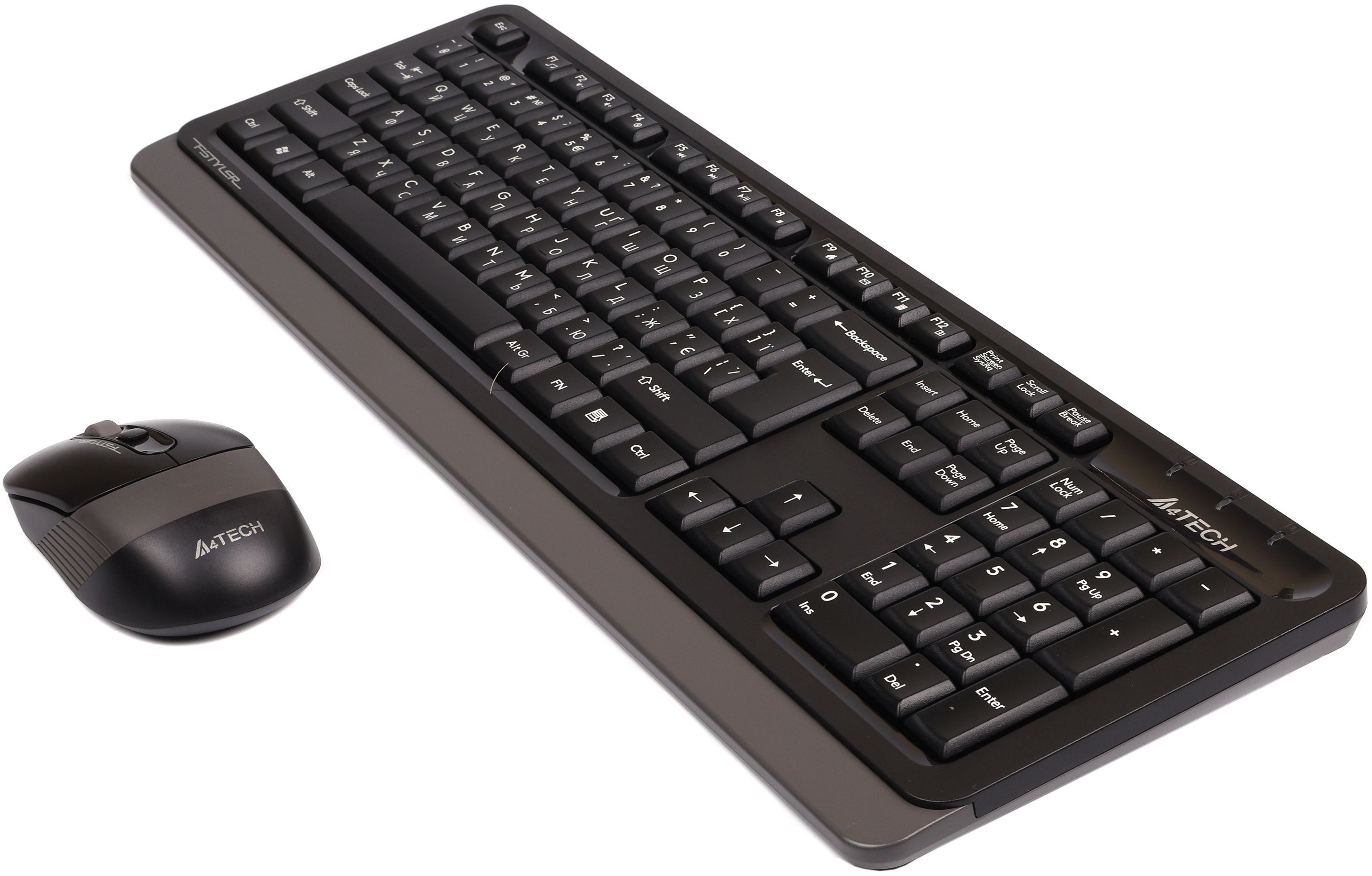 Бездротовий комплект A4Tech Fstyler клавіатура+миша (FG1010 Grey) фото3