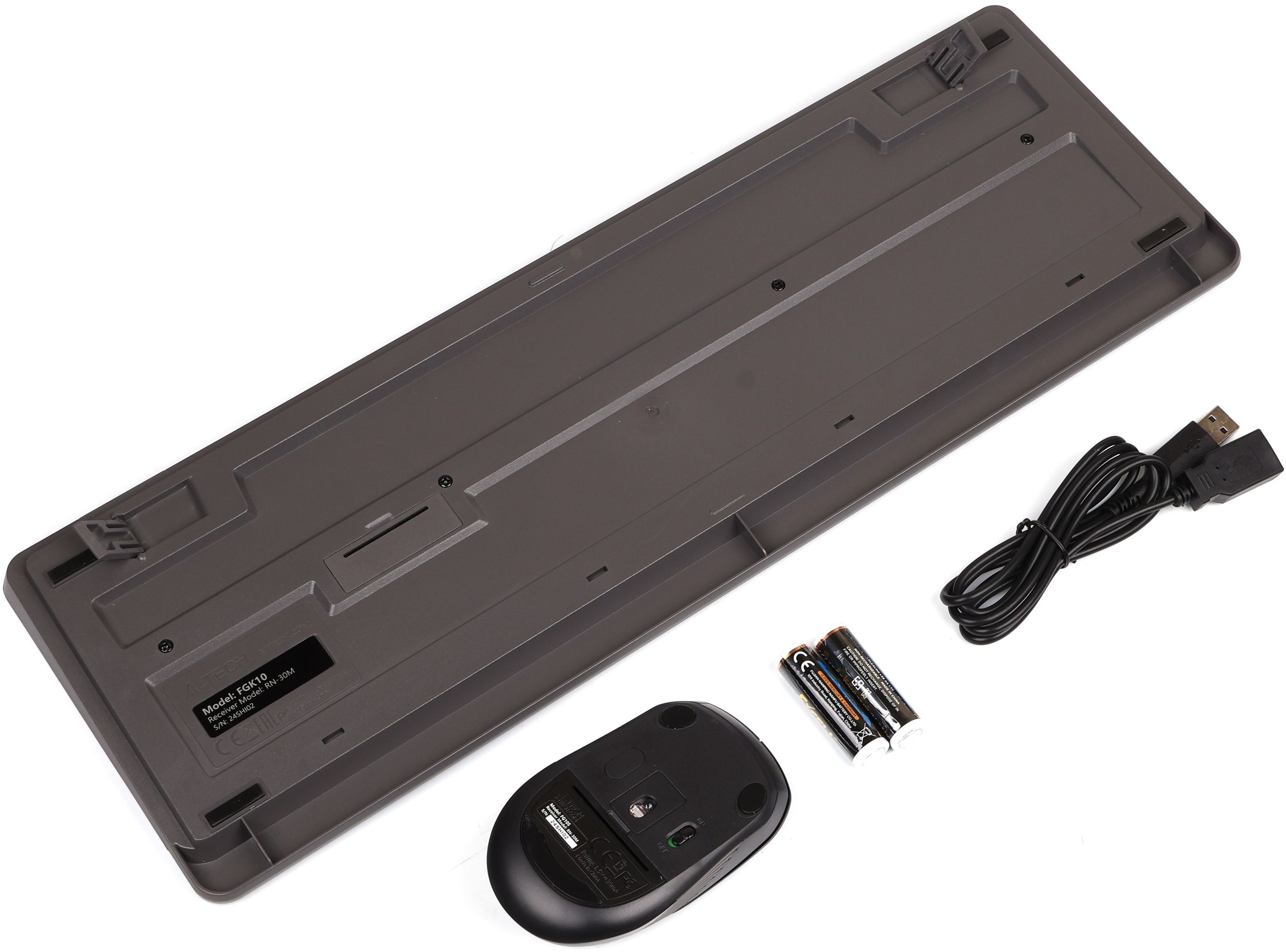 Бездротовий комплект A4Tech Fstyler клавіатура+миша (FG1010 Grey) фото5