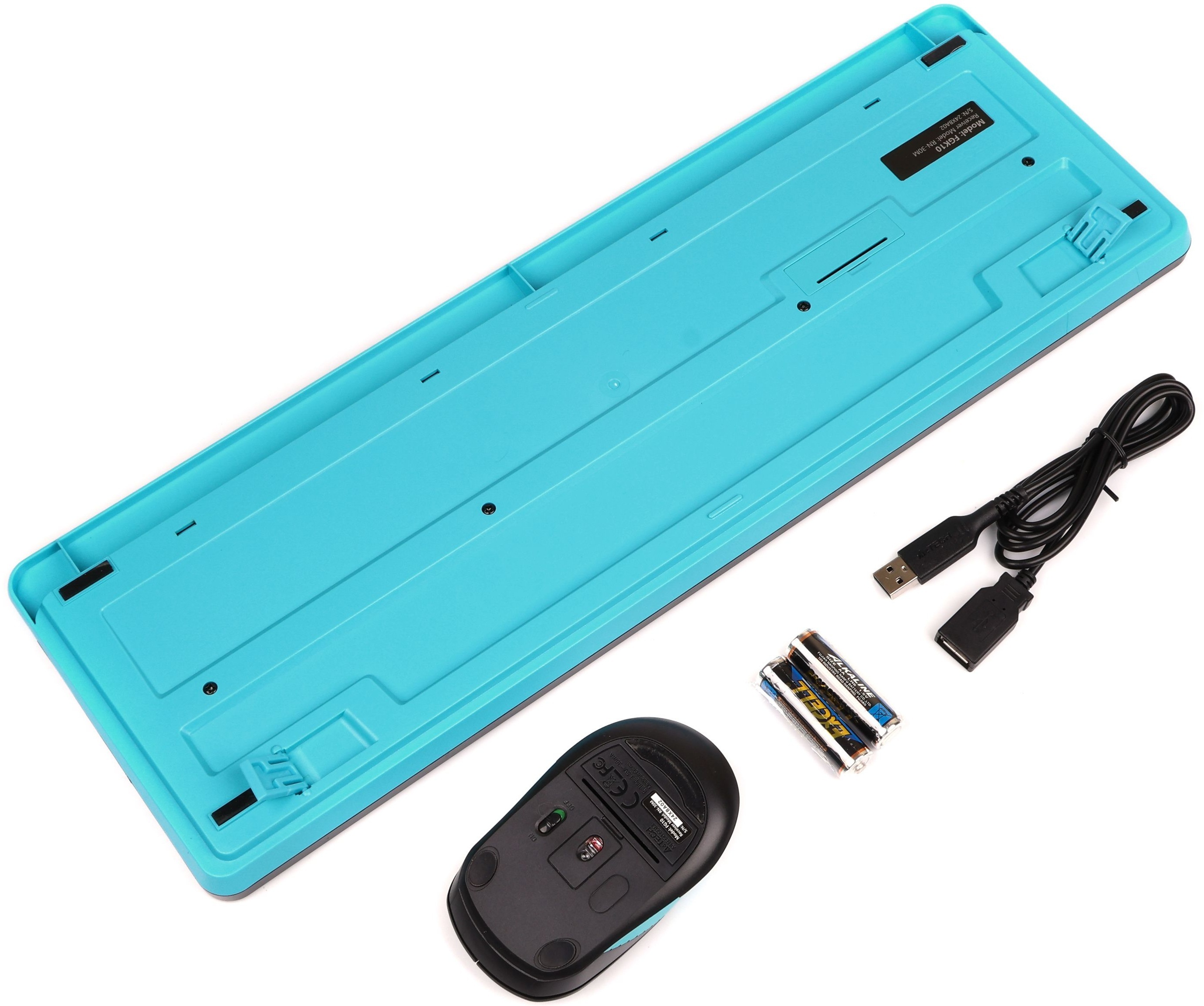 Беспроводной комплект A4Tech Fstyler клавиатура+мышь (FG1010 Blue) фото5