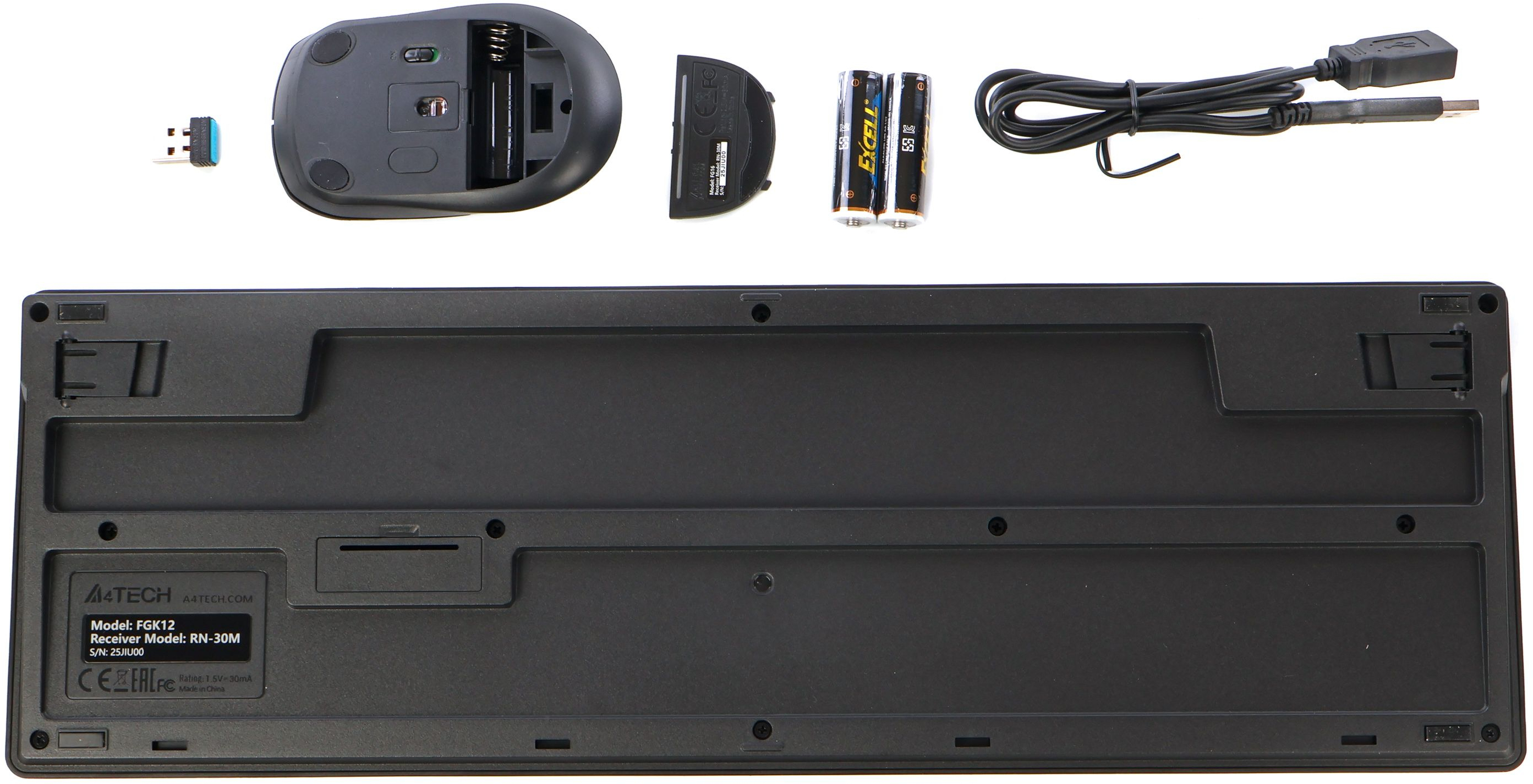 Бездротовий комплект A4Tech Fstyler клавіатура+миша безшумна (FG1200S Black) фото4