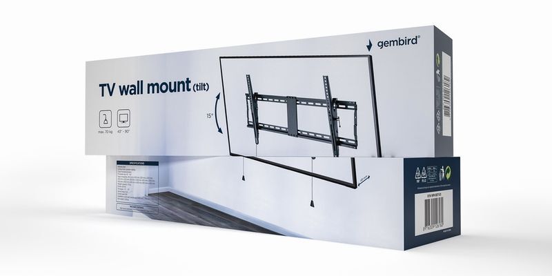 Кронштейн Gembird 43 - 90” (до 70 кг) WM-90T-01 фото3
