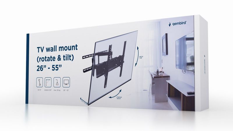 Кронштейн Gembird 26 - 55” (до 50 кг) WM-55RT-03 фото