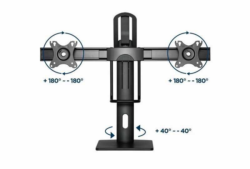 Кронштейн Gembird для 2 моніторів 17-27" (до 6 кг) MS-D2-01 фото19