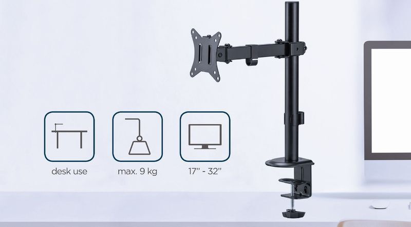 Кронштейн Gembird для монітора 17-32" (до 9 кг) MA-D1-03 фото13