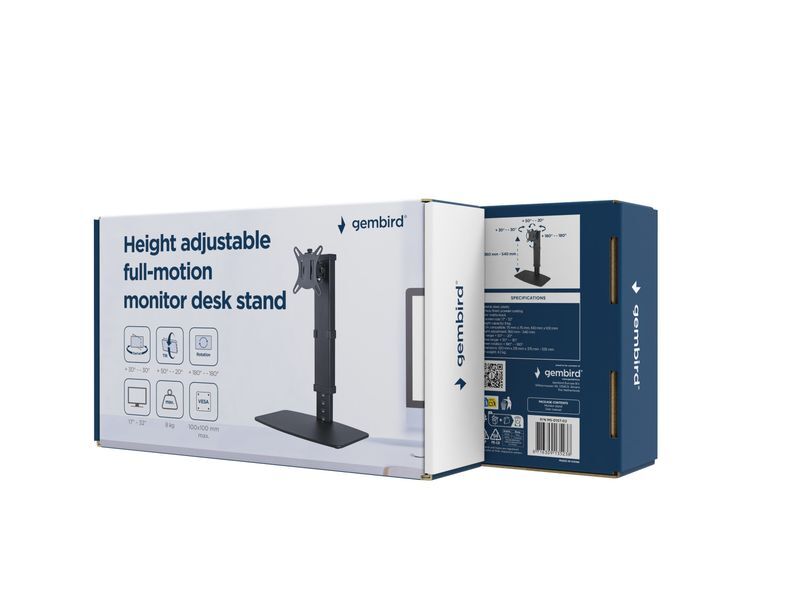 Кронштейн Gembird для монитора 17-32" (2- 8 кг) MS-D1ST-02 фото11