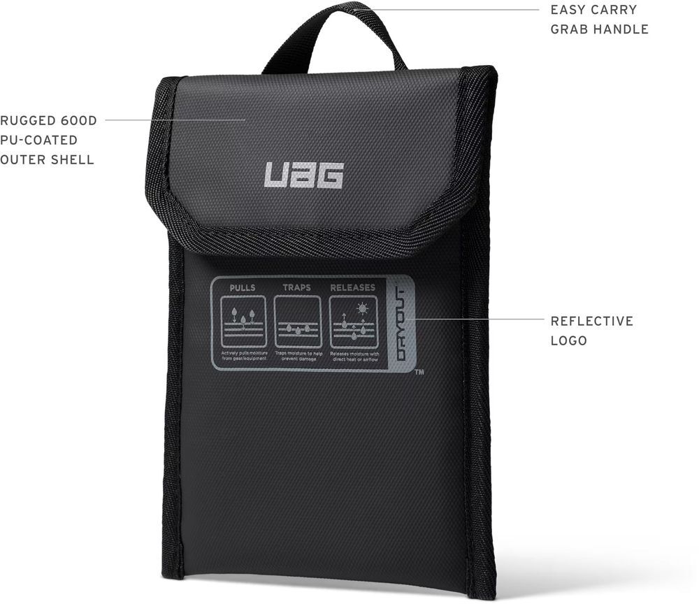 Чехол-осушитель UAG для смартфона с технологией DRYOUT® Active Moisture-Removal Black (98418211V4040) фото6