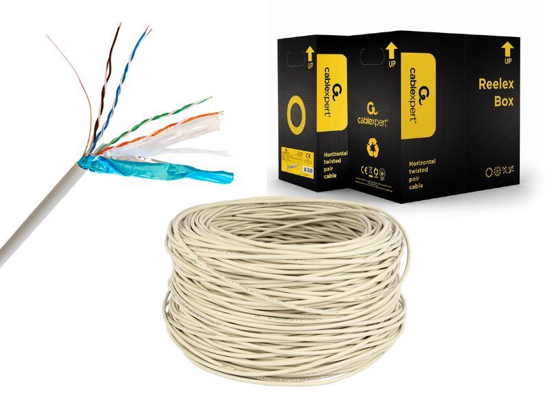 Патч-корд Cablexpert CAT6 (CCA), AWG23, экранированный фольгой, 305 м фото2